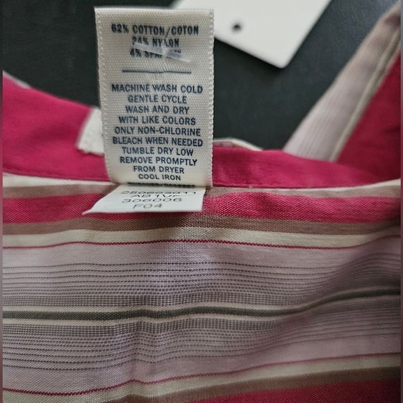 NWT - Old Navy Stretch Striped Button Up Long Sleeve Shirt - Size XXL - Picture 9 of 10